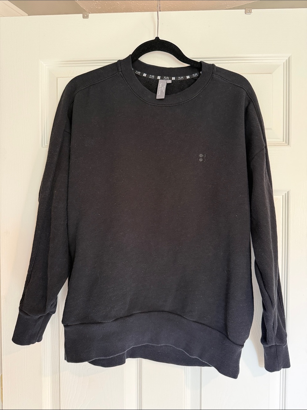 Sweaty Betty Black Crewneck Sweater